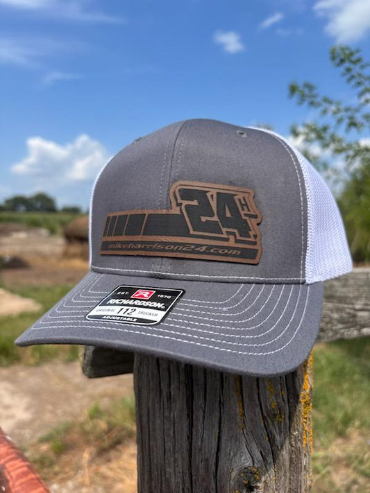 24H Leather Patch Snap Back Hat