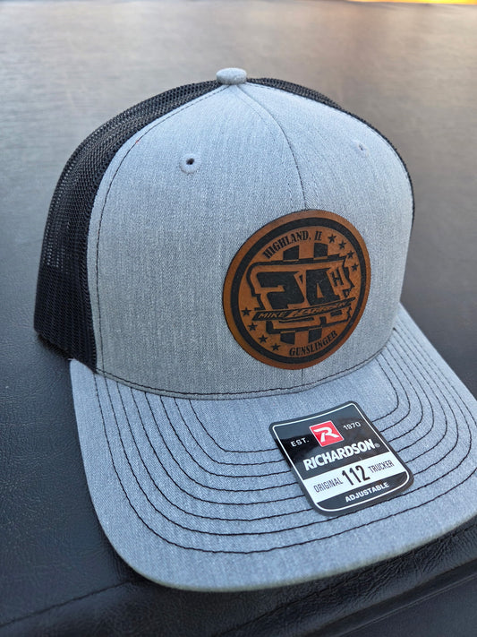 24H Leather Patch Snap Back Hat